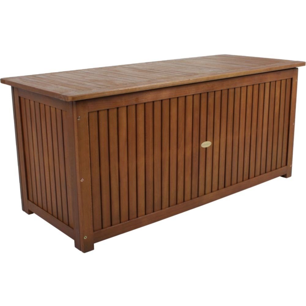 Harms Import Auflagenbox aus Akazie in Braun. Abmessungen (LxBxH) 55x133x58 cm