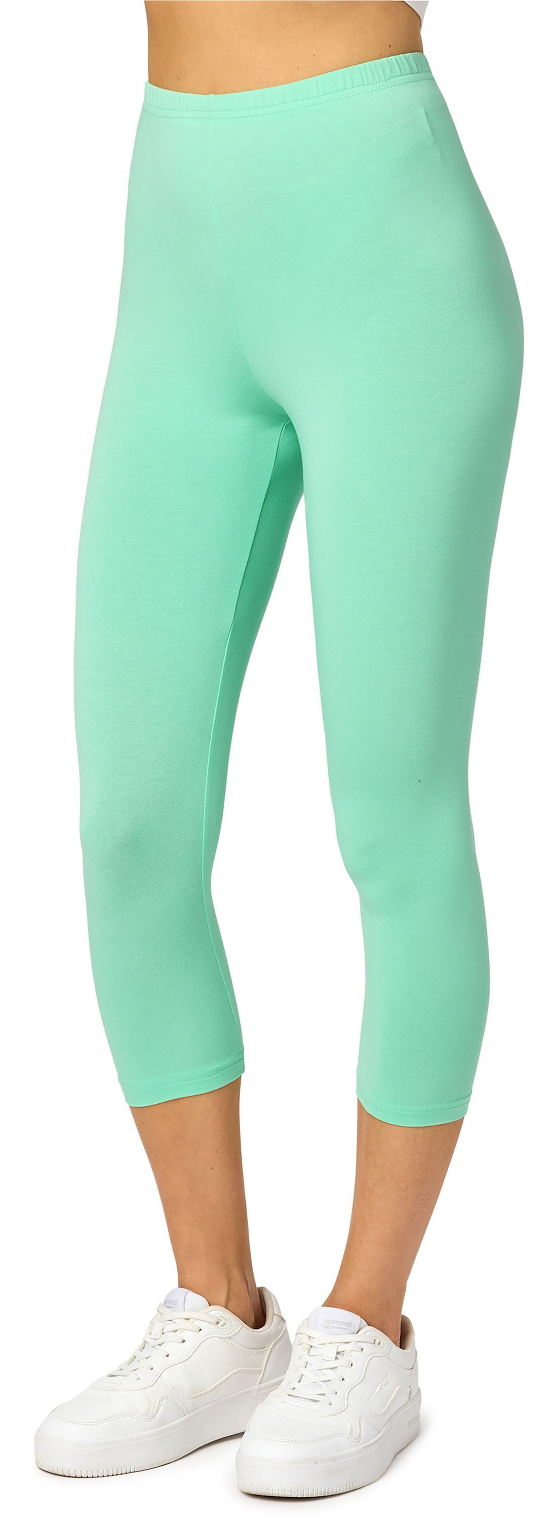 Merry Style Leggings Damen Frauen Caprihose 3/4 Hose MS10-144 (1-tlg) aus Viskose