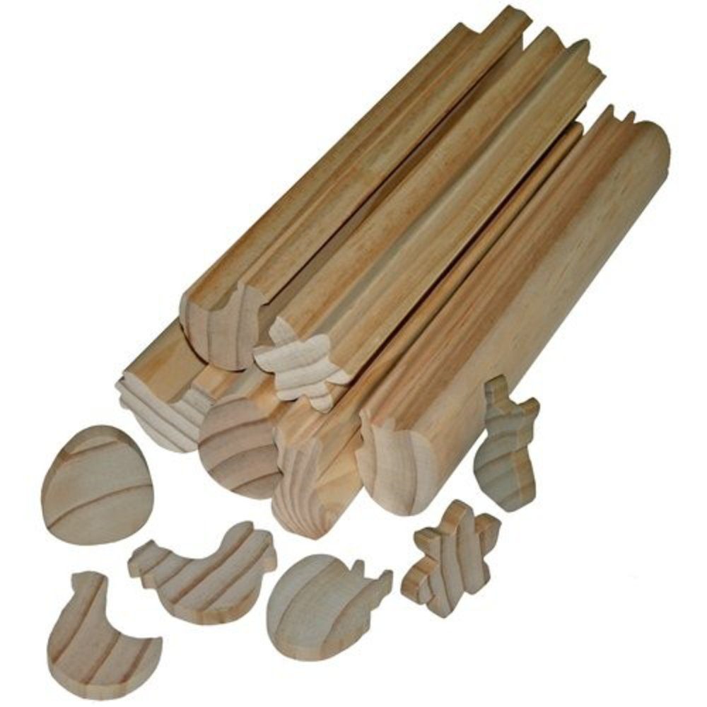 EDUPLAY Experimentierkasten Profilholz Ostern, 6 Stangen, ca. 6 x 5 x 30 cm, (6-tlg)