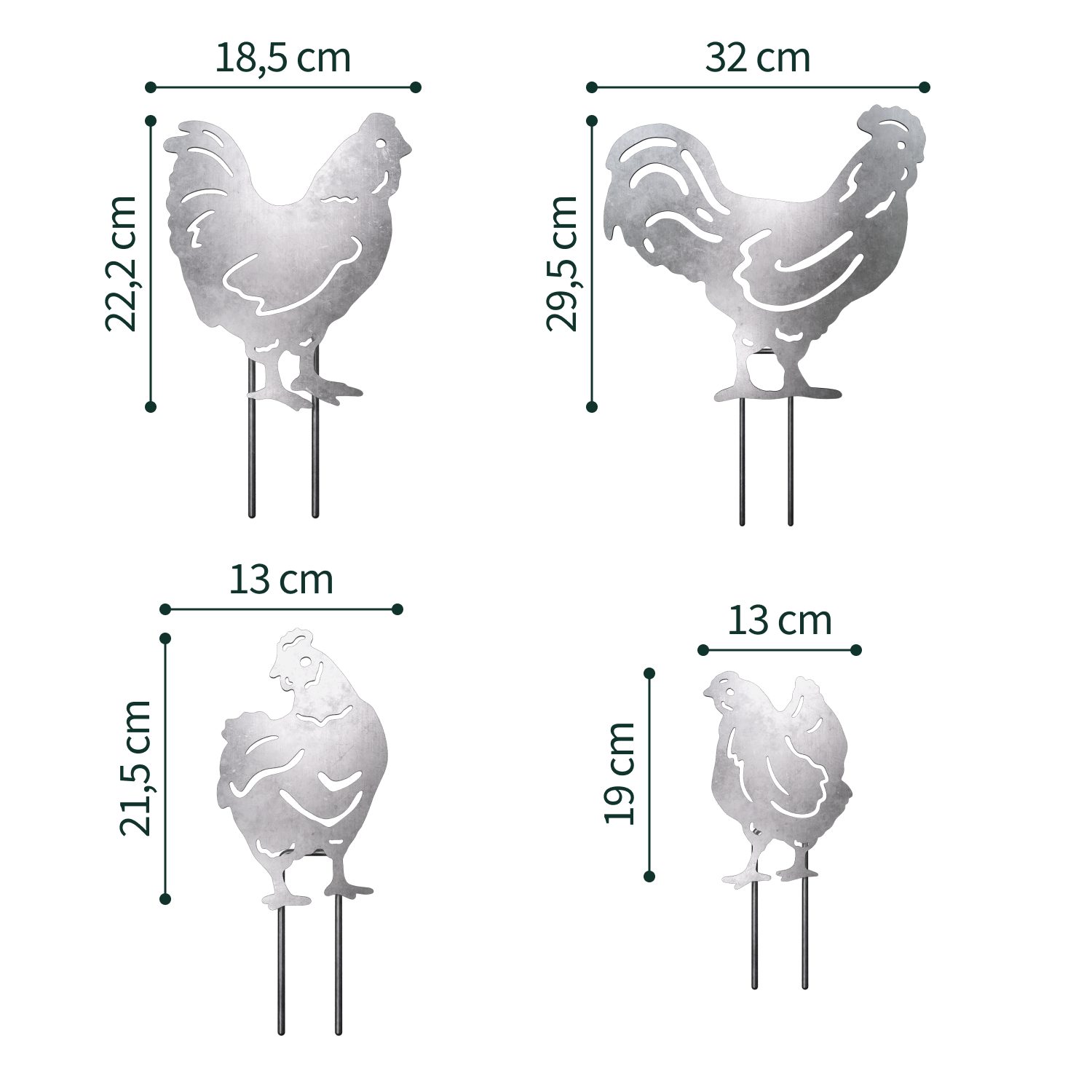 VERDOBA Gartenfigur Gartenstecker in Rost & günstig online kaufen