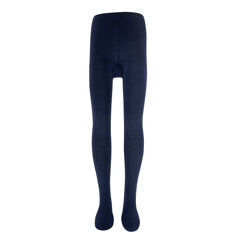 Ewers Strumpfhose Strumpfhose Strasssteine hoher Baumwollanteil navy