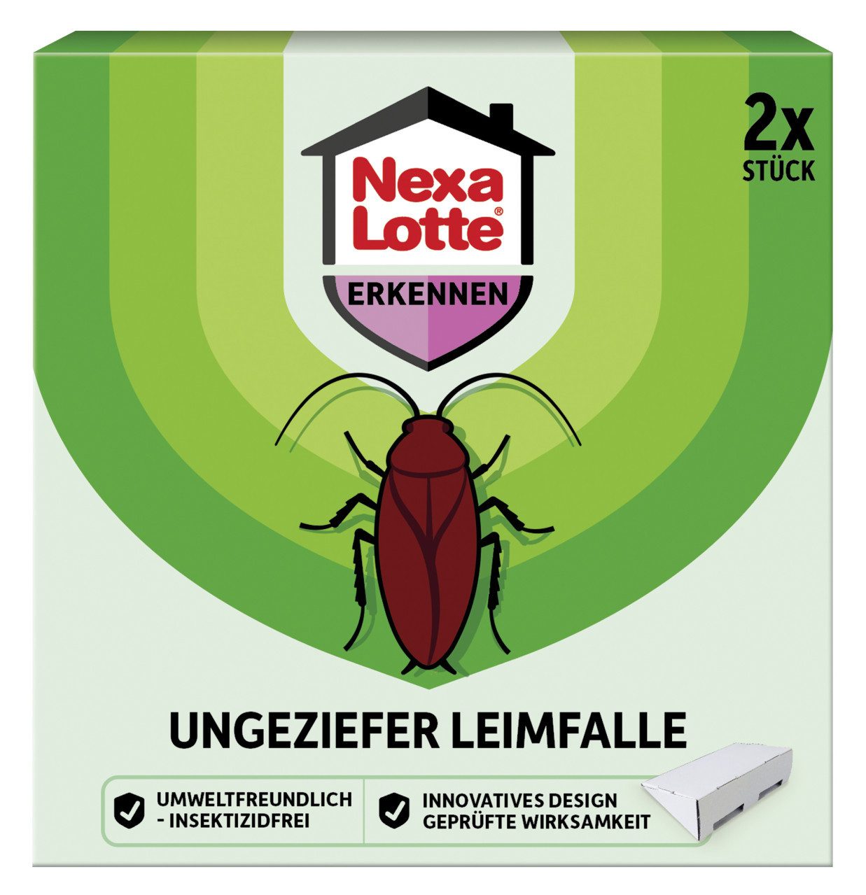 Nexa Lotte Klebefalle Nexa Lotte Ungeziefer-Leimfalle 2 Stück