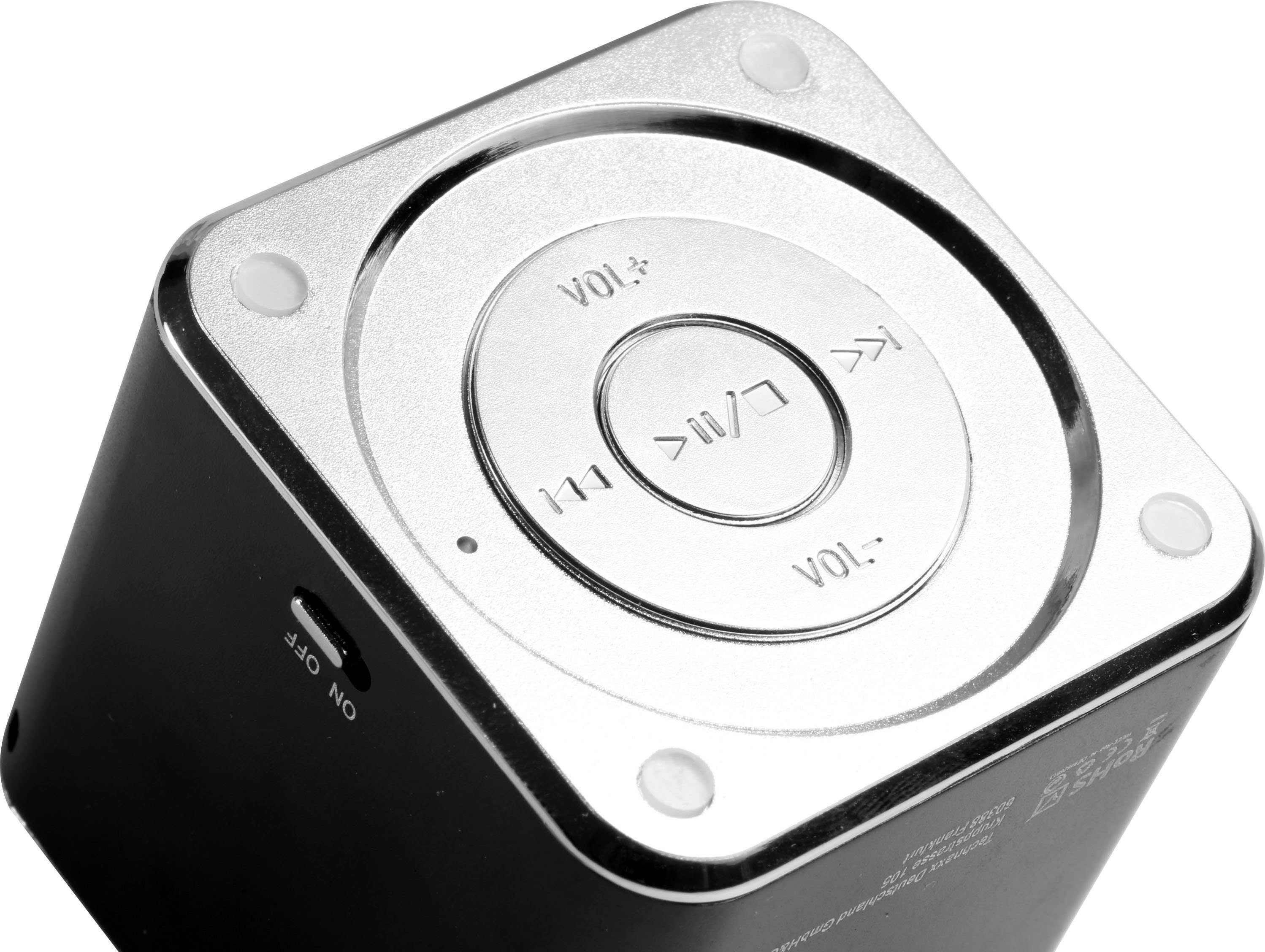 MusicMan schwarz W) Mini Technaxx Portable-Lautsprecher Soundstation (3