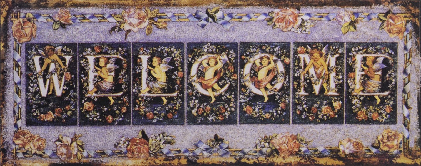 Aubaho Dekoobjekt Blechschild 20 x 50 cm Replikat Retro Design Dekoration