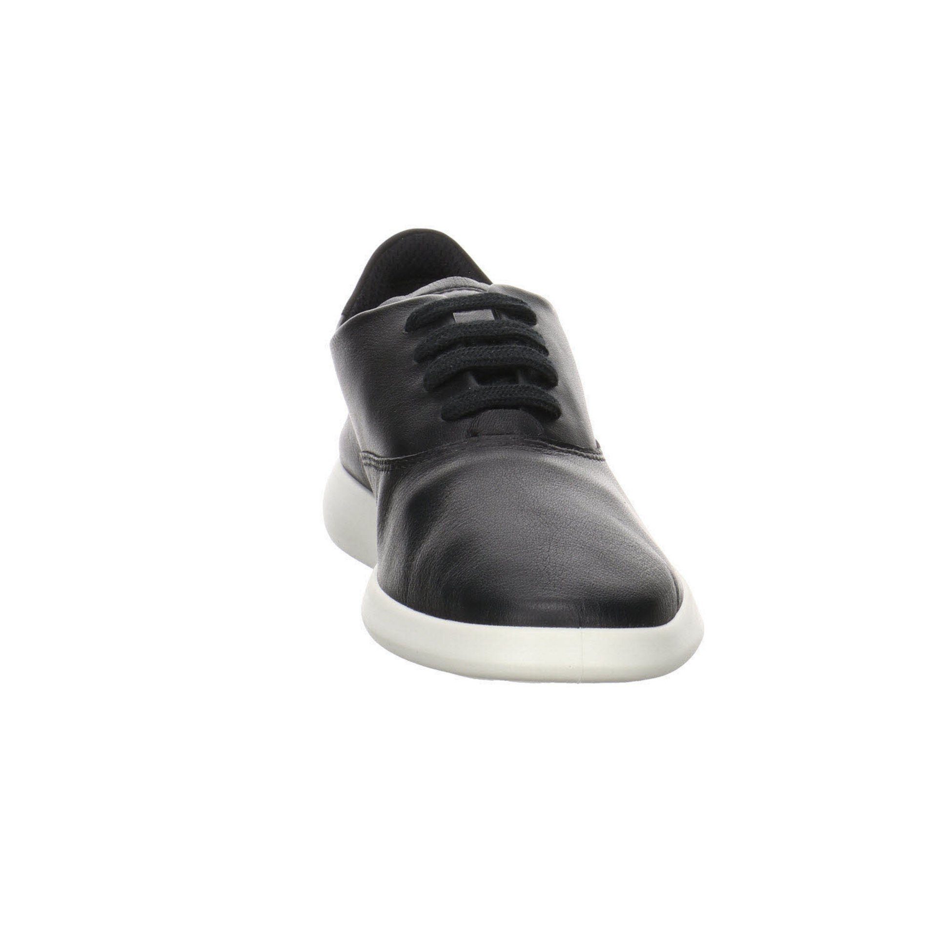 Ecco Damen Schuhe Sneaker Glattleder Minimalist Sneaker BLACK/BLACK Schnürschuh