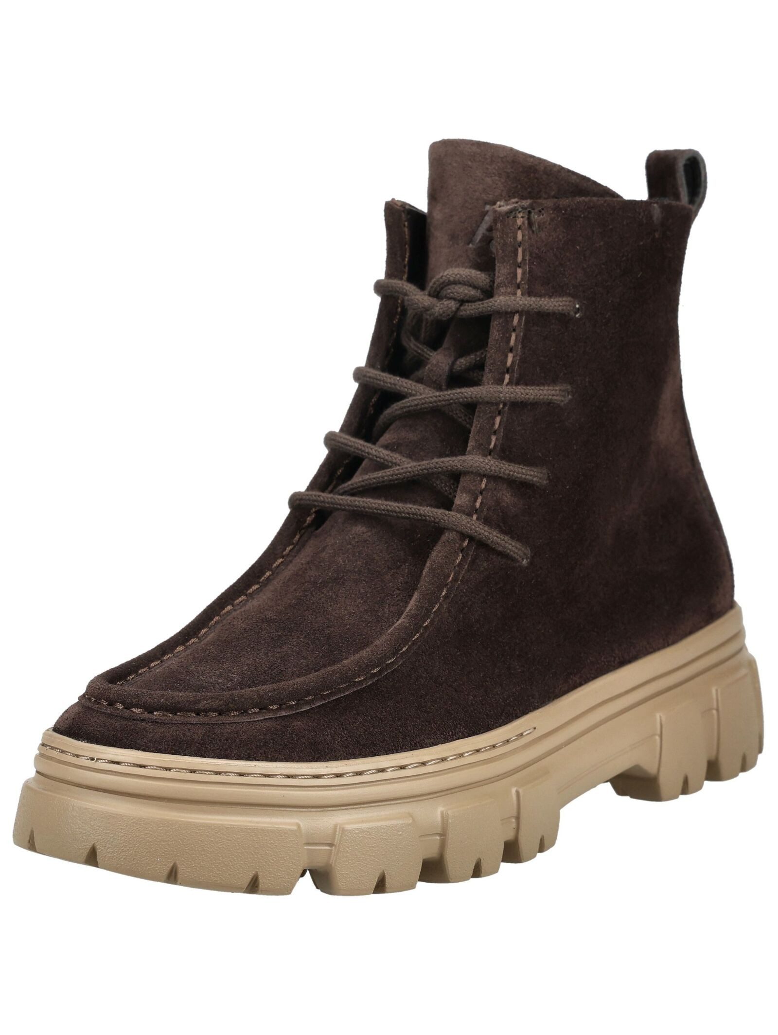 Paul Green Paul Green Stiefelette Veloursleder Schnürstiefelette