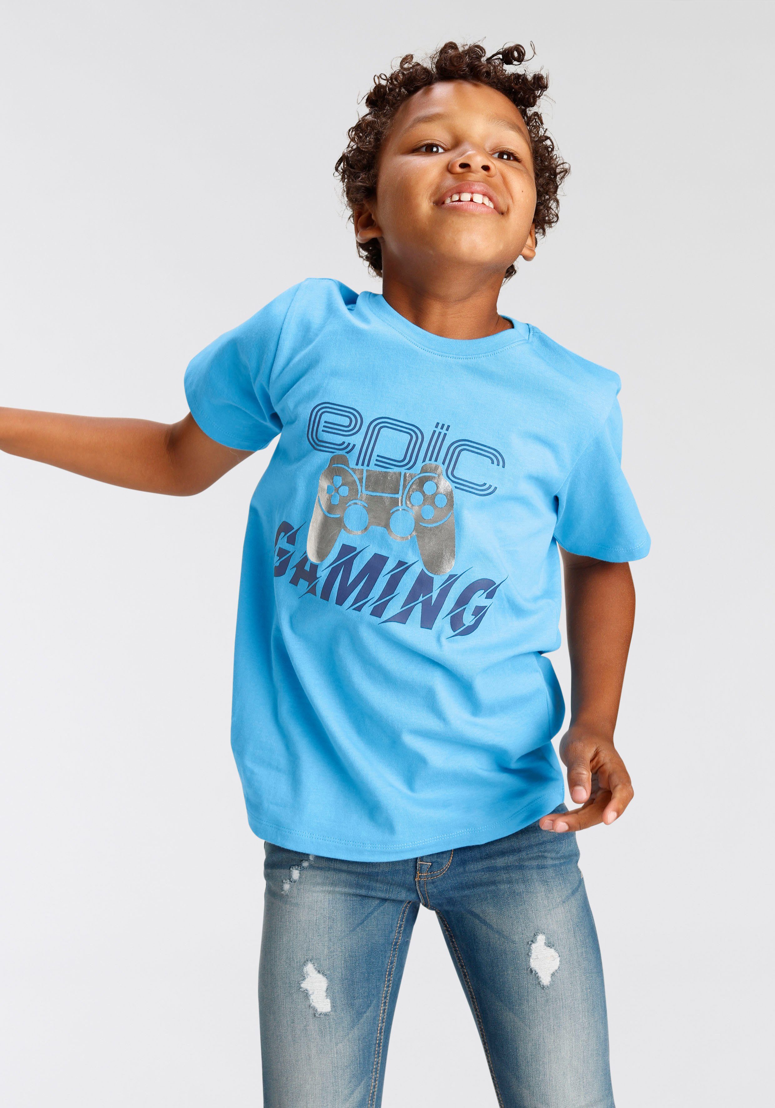 GAMING KIDSWORLD Folienprint T-Shirt EPIC