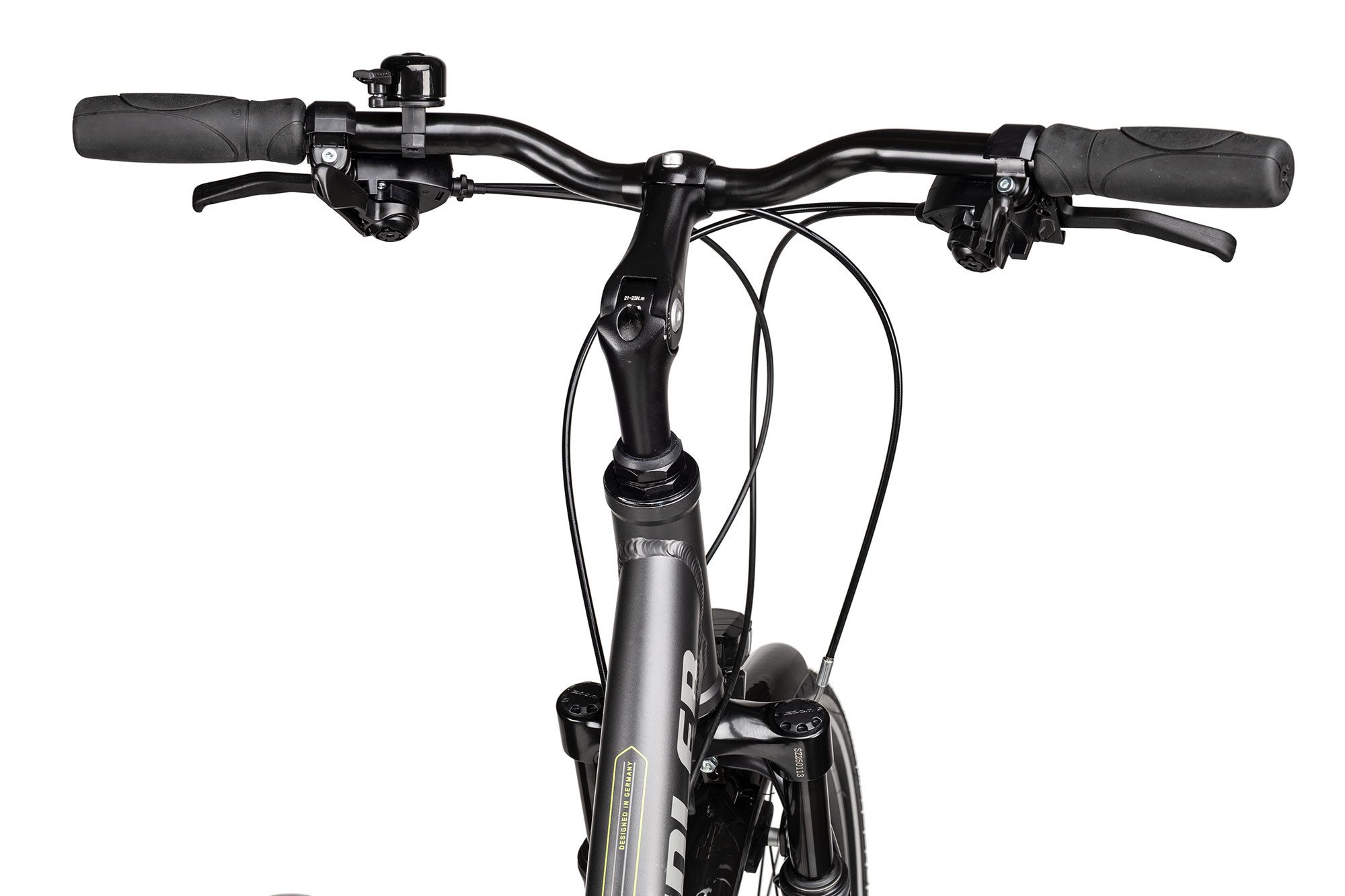 Adler Trekking Bike Verona Wave, 21-speed Shimano Tourney 21 derailleur, derailleur gears, 21-speed Shimano Tourney derailleur gears, black/grey