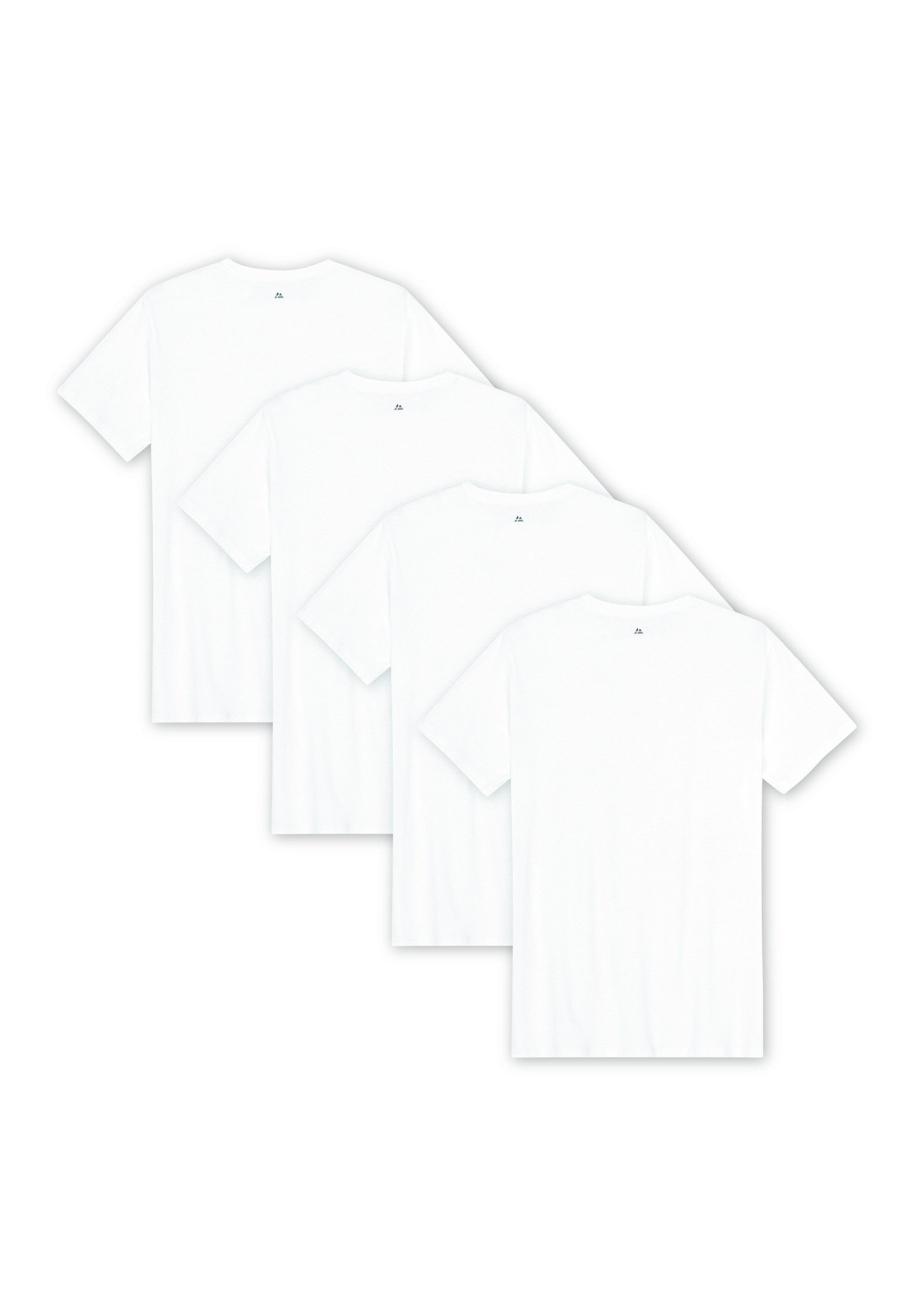 DANISH ENDURANCE T-Shirt Basic V-Neck Herren (4er-Pack) aus Modal & Baumwolle, V-Ausschnitt, atmungsaktiv