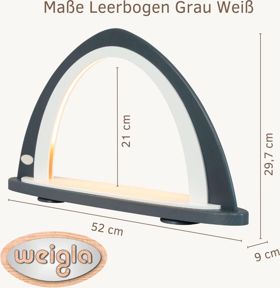 Weigla LED Schwibbogen Weihnachtsdeko, Made in Germany (1-tlg), Leerbogen zum Selbstbestücken