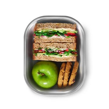 black+blum Lunchbox Multifunktions-Box Groß 1200 ml, Edelstahl, Kunststoff, Silikon