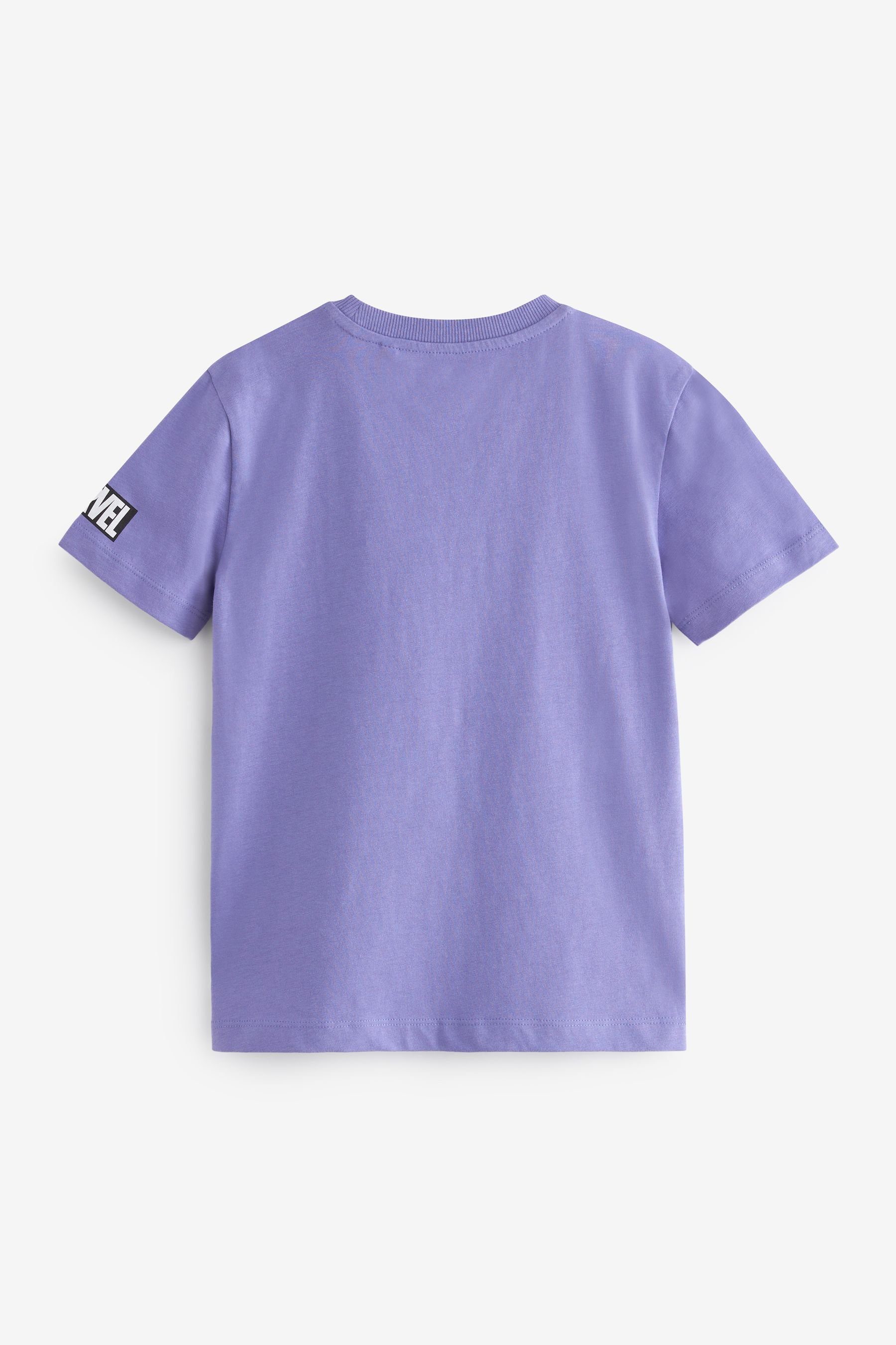 (1-tlg) Panther T-Shirt Superhero Next Black Avengers License Purple T-Shirt
