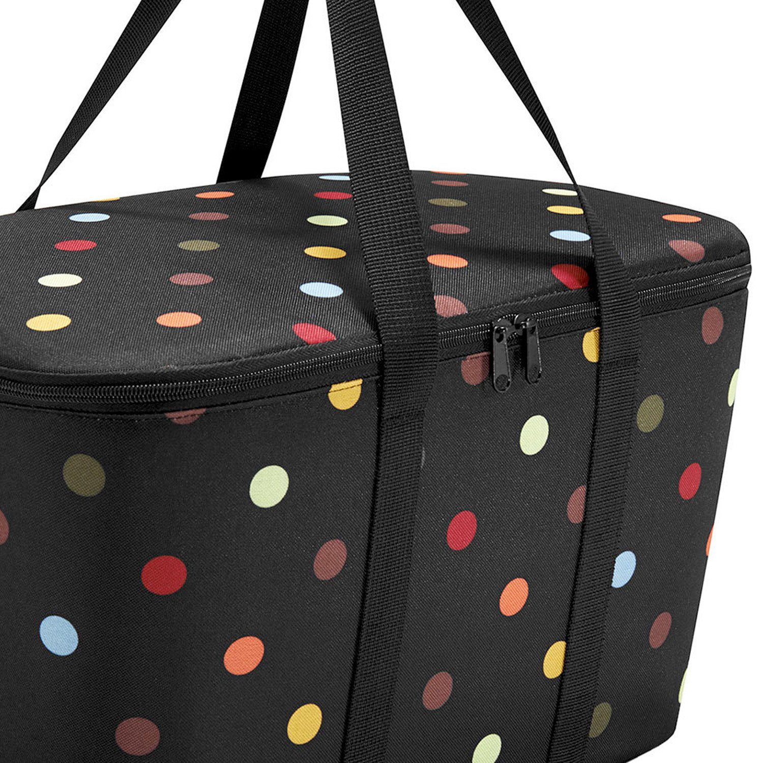 REISENTHEL® Picknickkorb coolerbag dots Thermo Kühltasche Wahl mixed zur Einkaufskorb 20 - Dekor black l Farbe