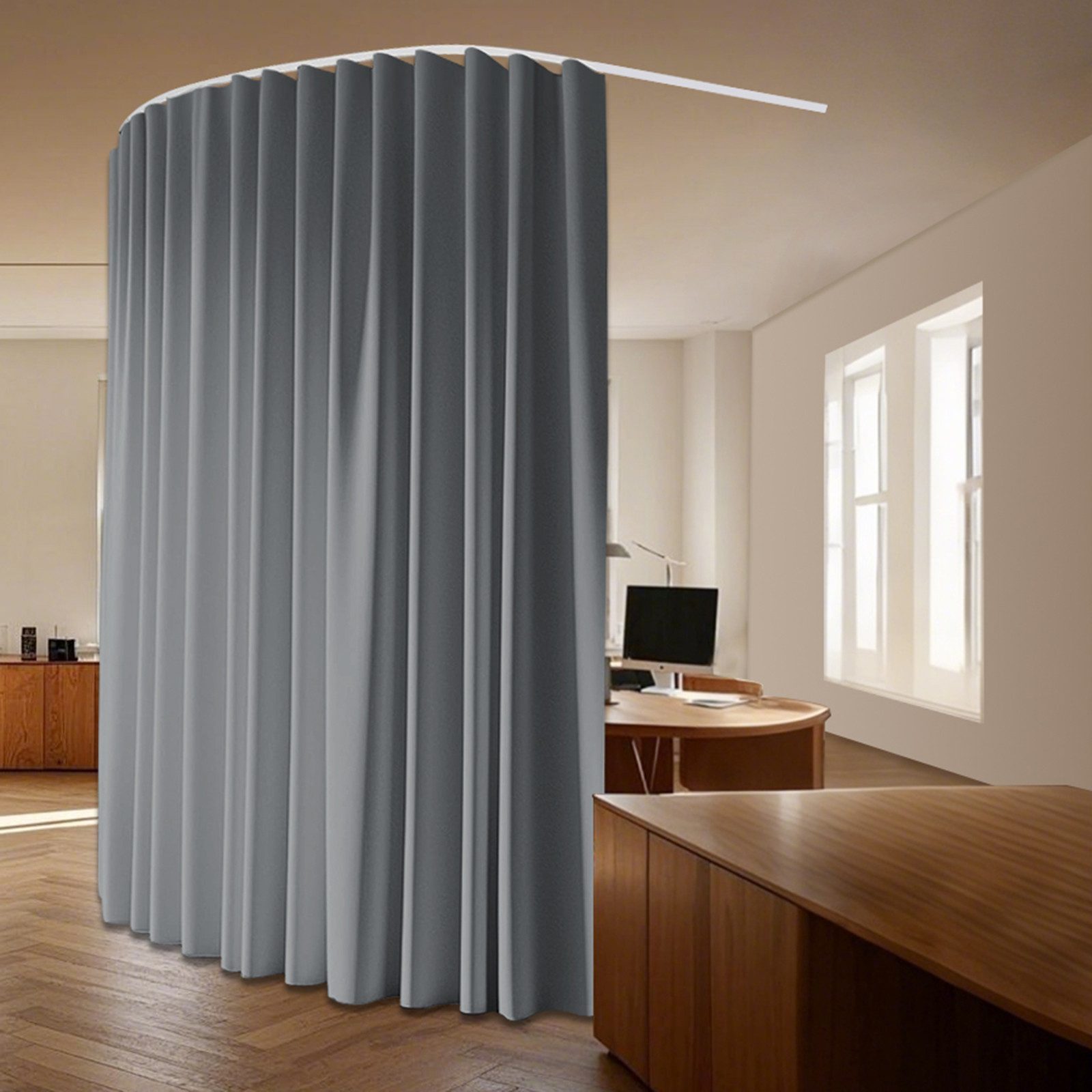 Jibenhome Gardine Raumteiler Vorhang,Verdunkelungsvorhang mit Schiene (1 St günstig online kaufen