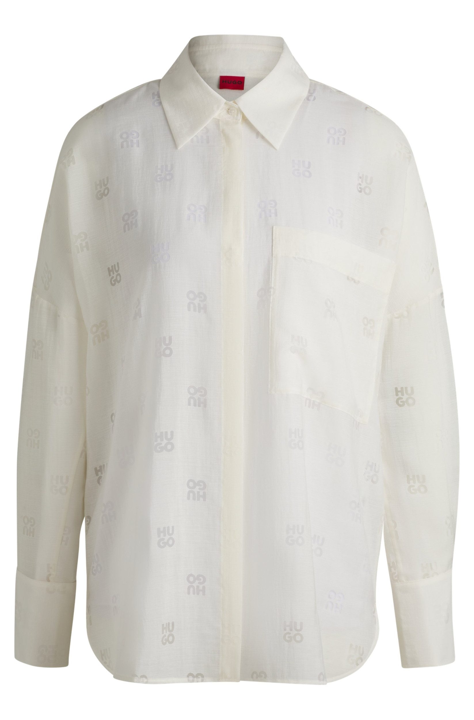 Langarmbluse Bluse Essence - Gerade