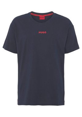 HUGO T-Shirt Linked T-Shirt mit HUGO Druck auf der Brust