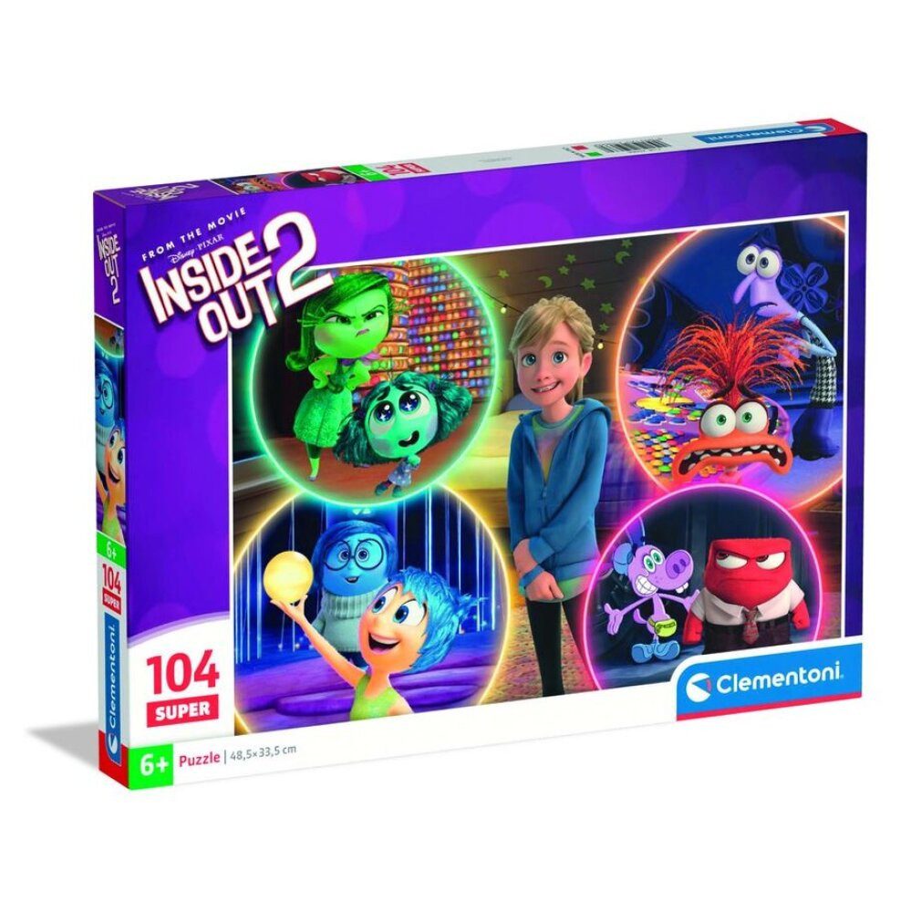 Clementoni® Puzzle Disney Alles steht Kopf 104-teiliges Clementoni-Puzzle, Puzzleteile