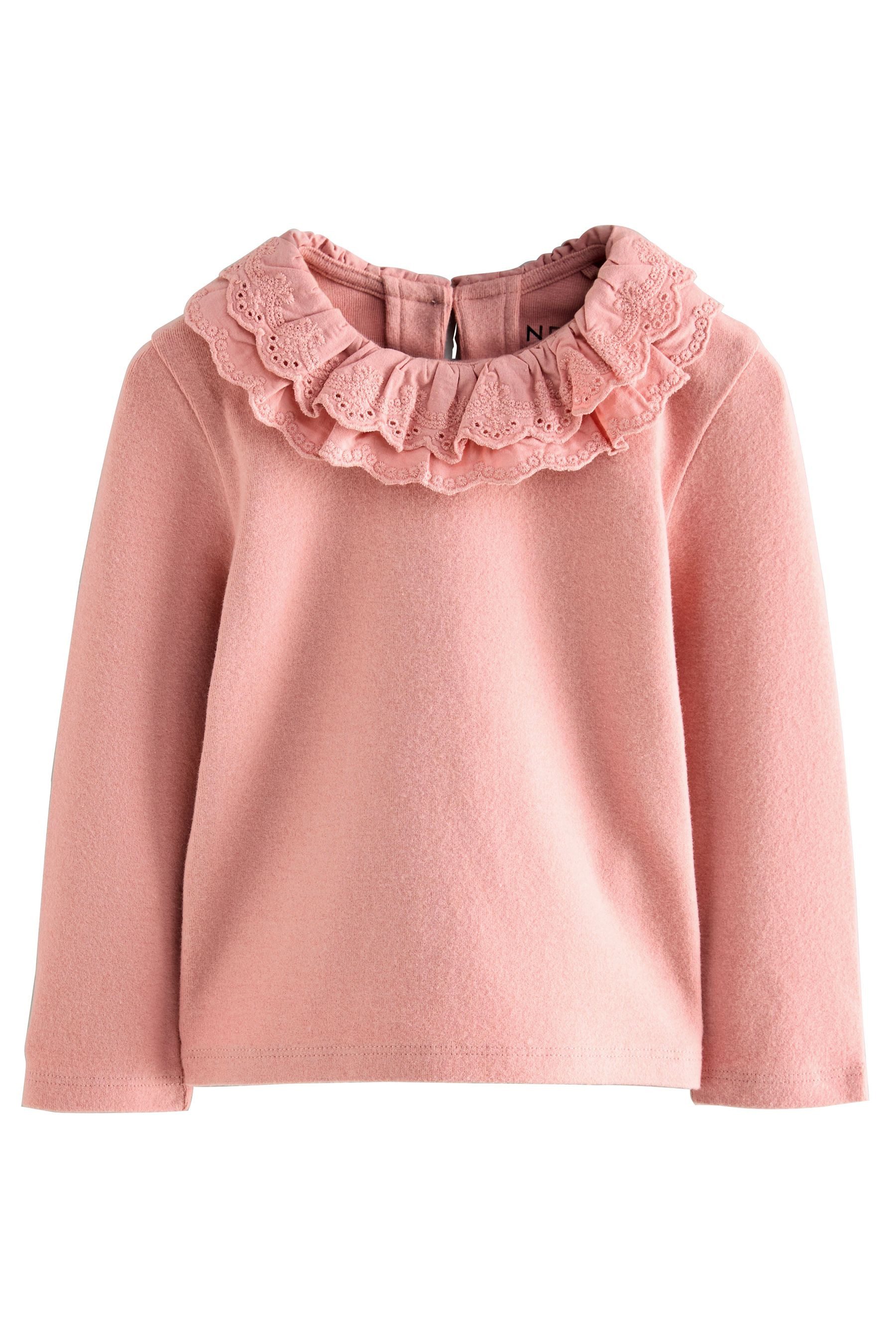 Next Langarmbluse Langärmliges Oberteil mit Kragen (1-tlg)