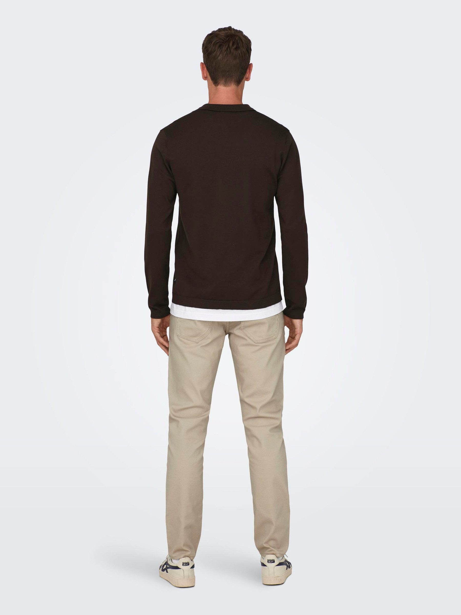 ONLY & SONS Strickpullover Polo Langarm günstig online kaufen