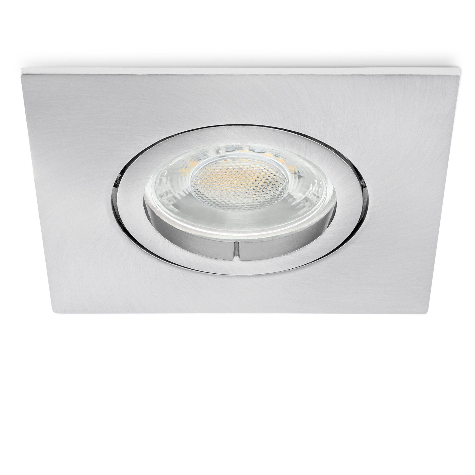 linovum LED Einbaustrahler Extra-Flacher LED Einbaustrahler neutralweiss 4W Modul 230V, Neutralweiß