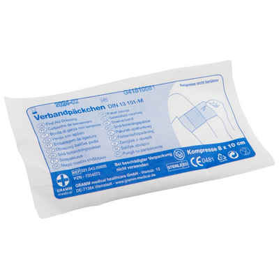 GRAMM medical Erste-Hilfe-Set Verbandpäckchen steril DIN 13151-M