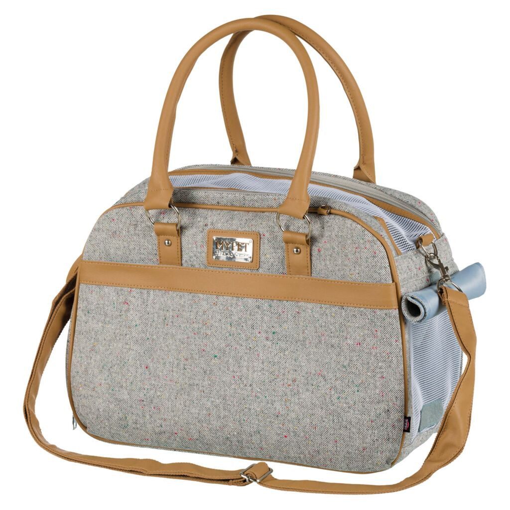 TRIXIE Tiertransporttasche Tasche Helen - grau/hellbraun - 19 × 28 × 40 cm