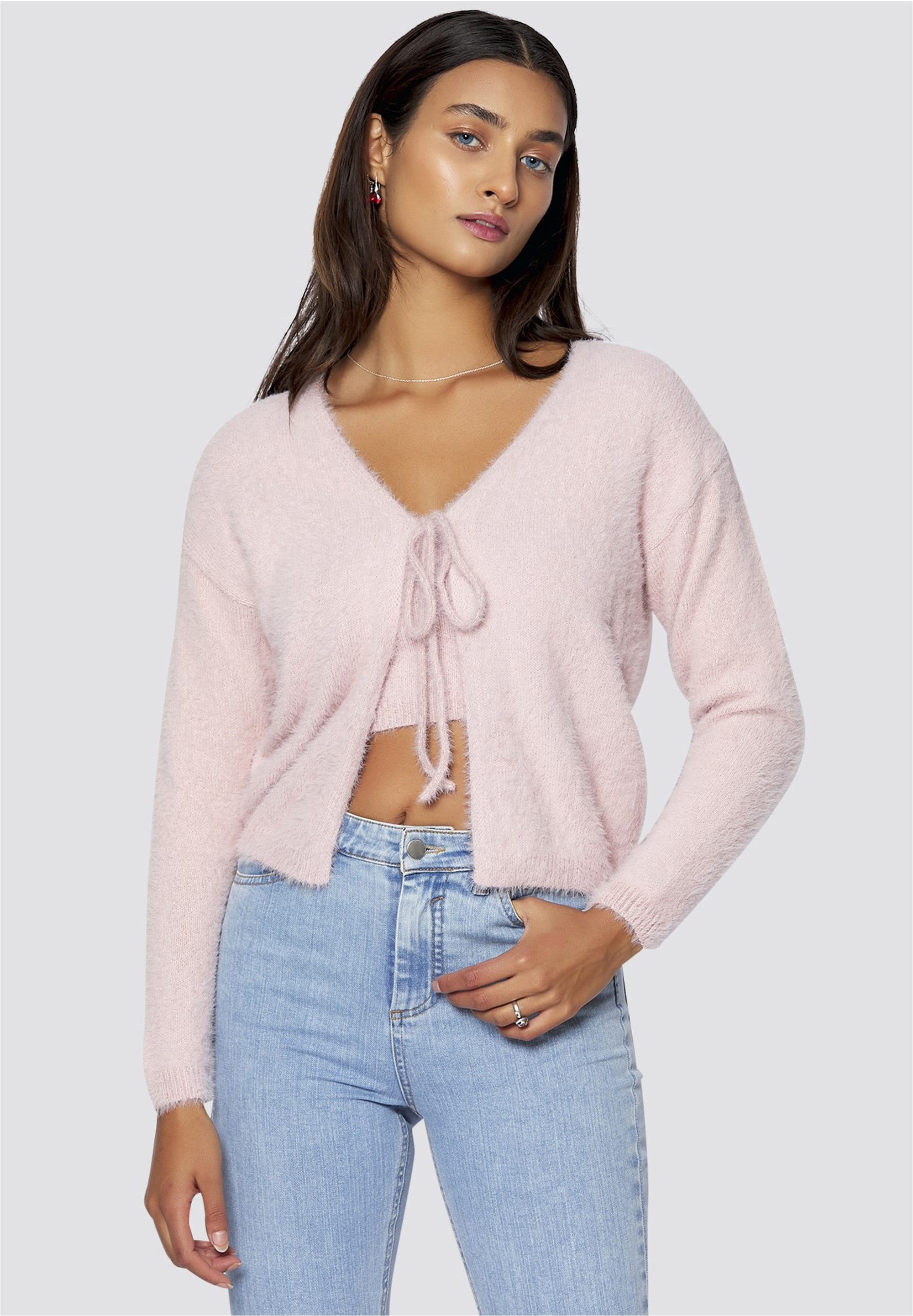 freshlions Strickjacke Madison (2-tlg) mit toller Binde-Funktion