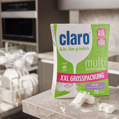 claro claro Multi Geschirrspül-Tabs 50 Stk. à 20 g Spülmaschinentabs (1-St)