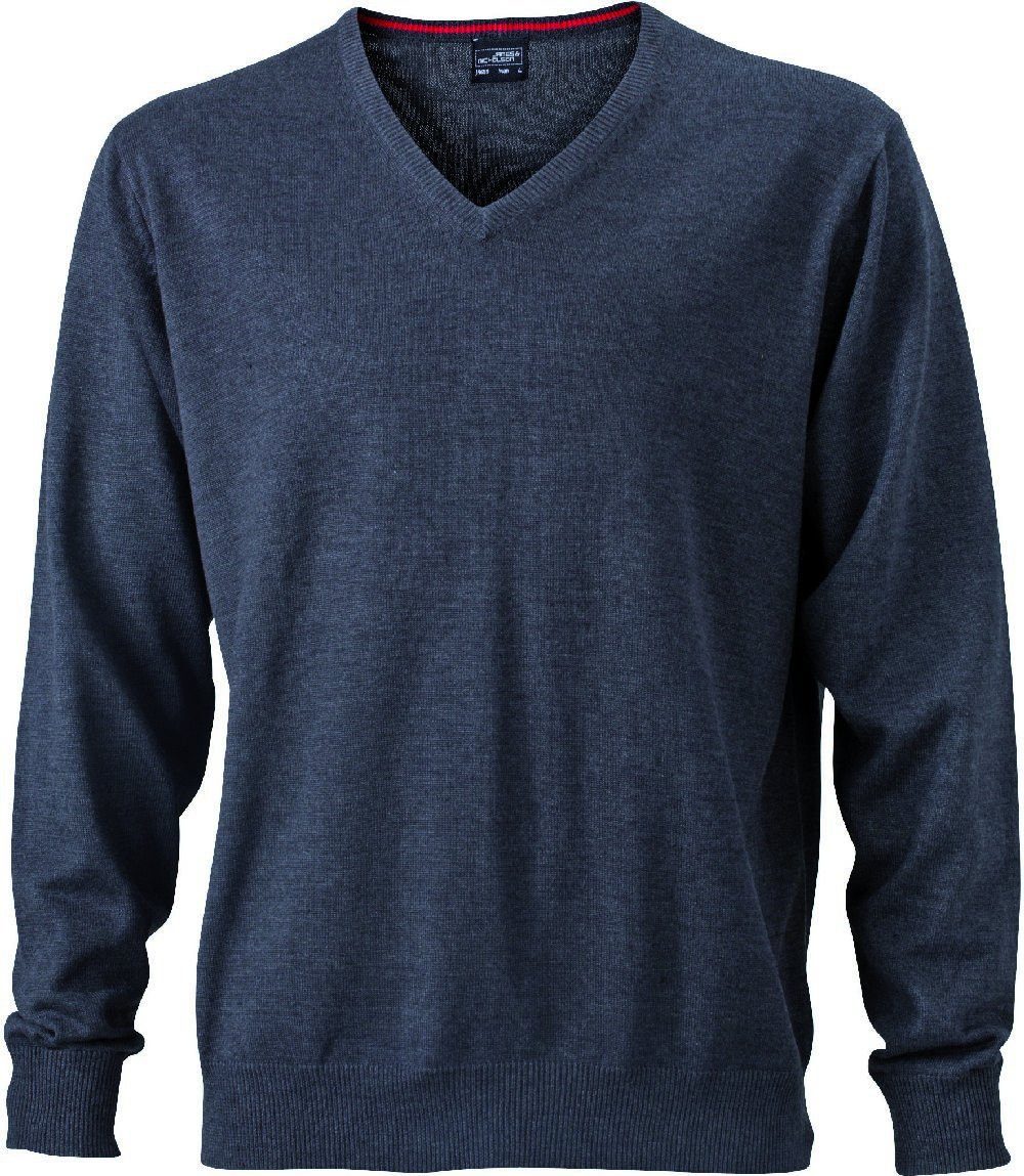 Daiber Strickpullover JN 659 Herren V-Neck Pullover Leichte Strickqualität