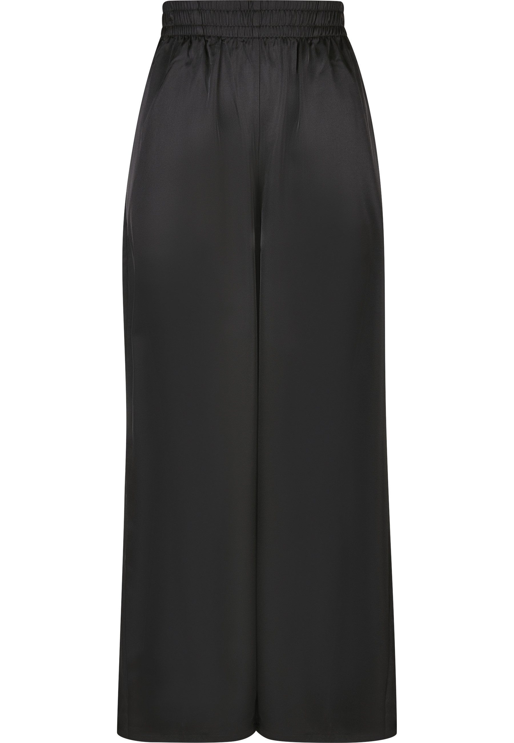 URBAN CLASSICS Stoffhose Urban Classics Damen Ladies Satin Wide Leg Pants ( günstig online kaufen