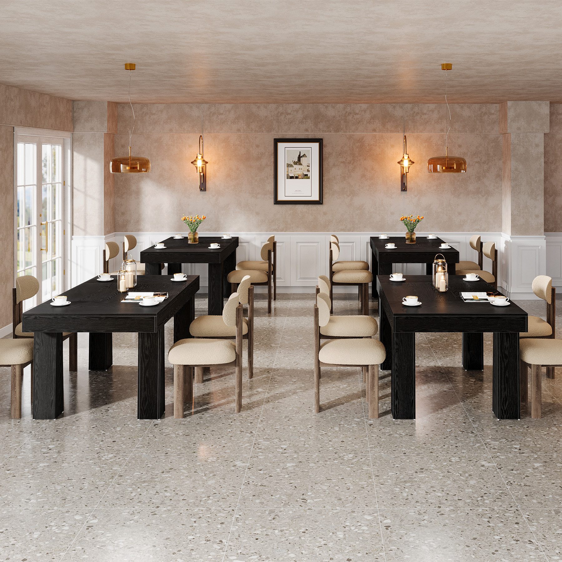 Tribesigns Esstisch 160 cm rechteckiger Küchentisch günstig online kaufen