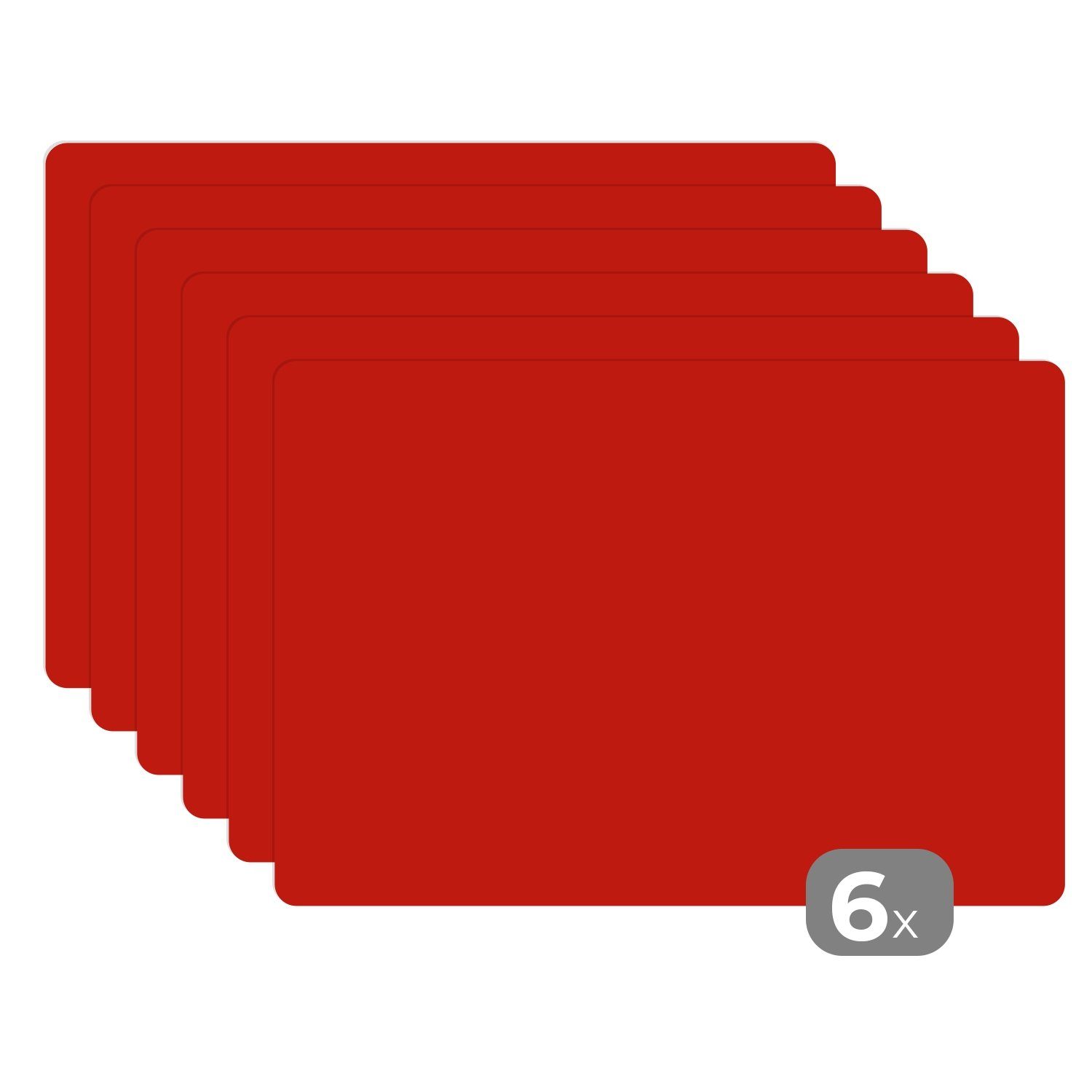 MuchoWow Platzset Rot - Farbe - günstig online kaufen