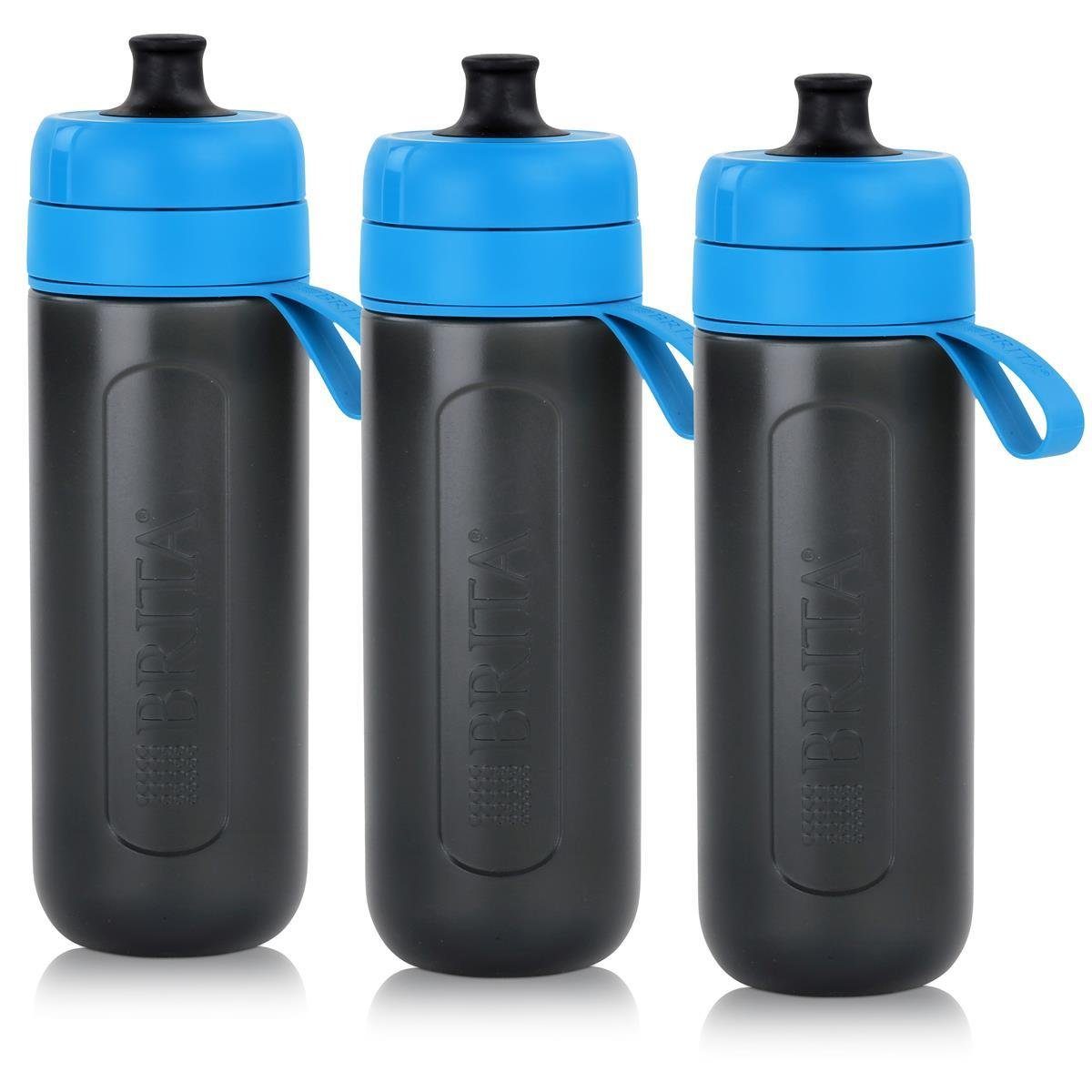 Bij elkaar passen bonen onderwijzen BRITA Wasserfilter BRITA Wasserfilter-Flasche fill&go Active Blau - Sport  Trinkflasche (3er Pack)