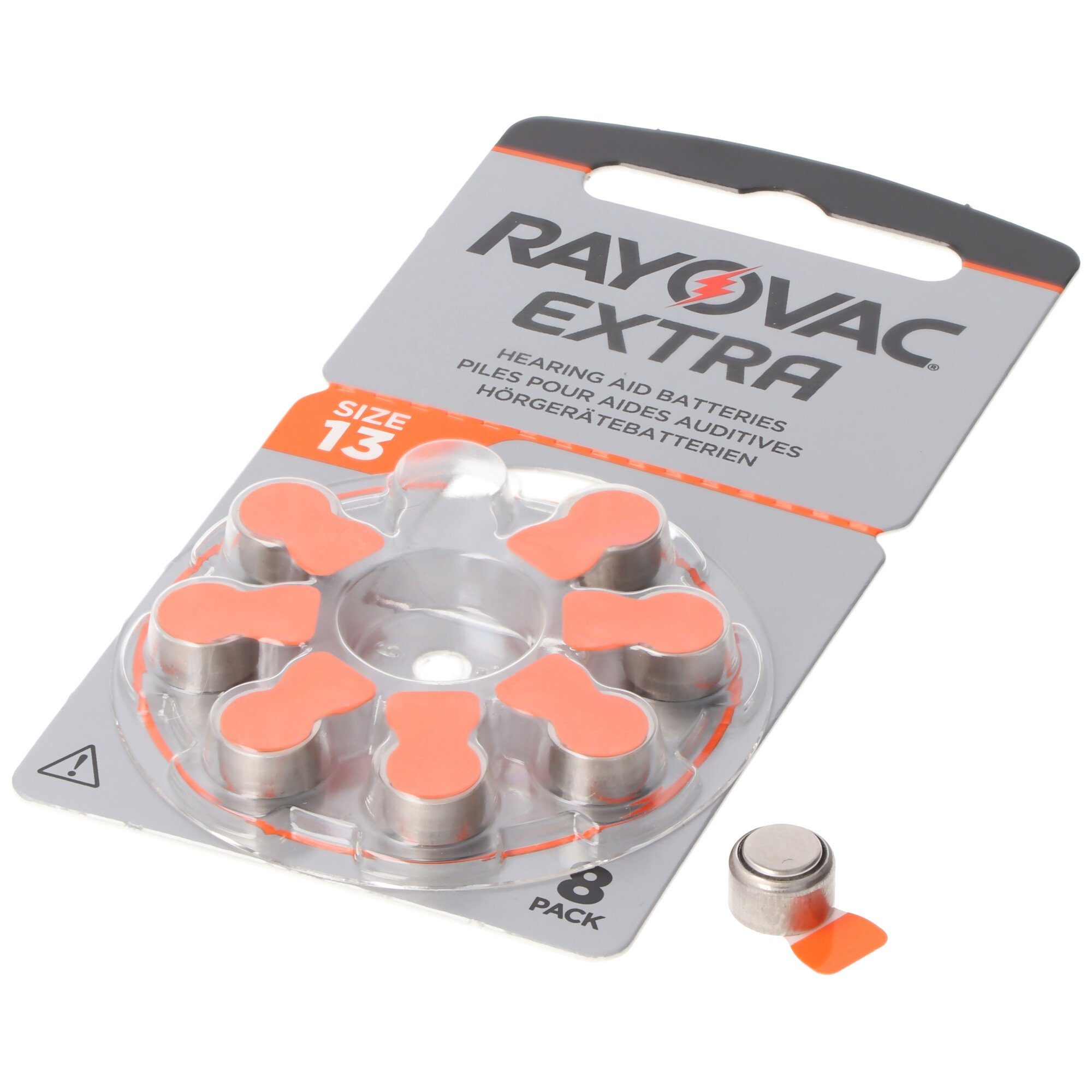 (1,5 V) Advanced 6 HA13 Hörgeräte RAYOVAC Batterie, PR48 Sparpack 8er Rayovac Batterien Extra