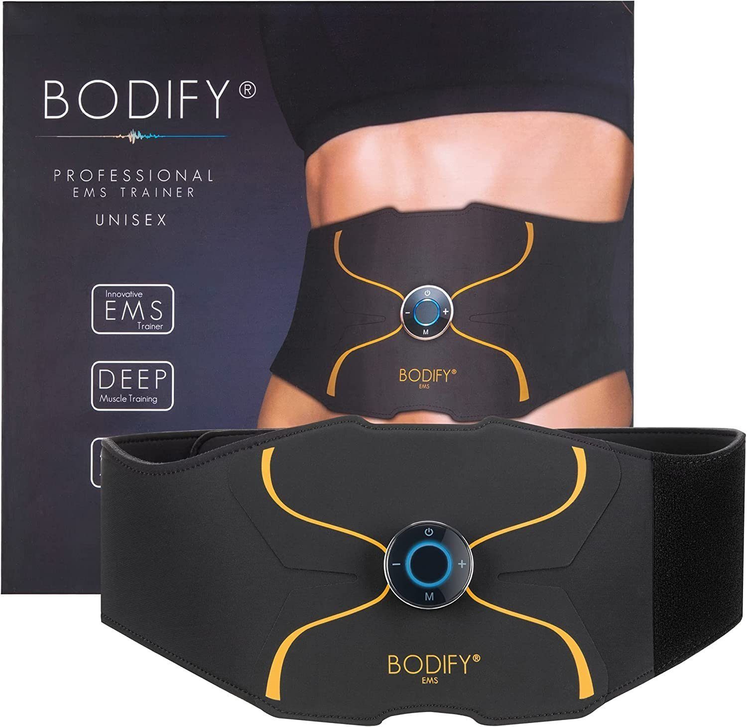 BODIFY Ems-Bauchmuskeltrainer Pro - Ems Trainer - Gezielte Stimulation der Bauch Muskulatur