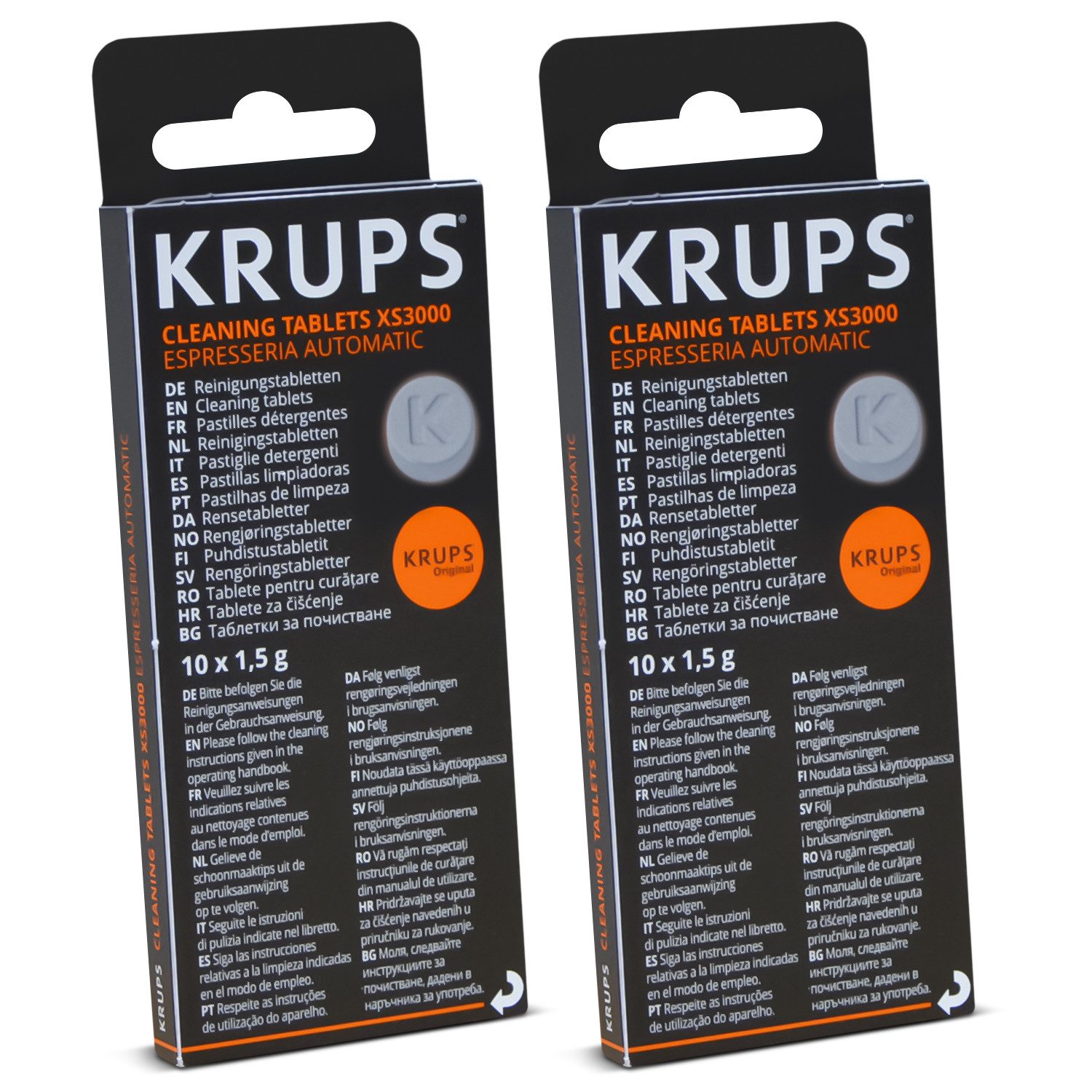 Krups XS300010 Reinigungstabletten (20-St. für EspresseriaAutomatic Kaffeemaschine Espressomaschine)