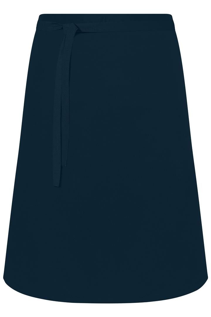 Daiber Kochschürze Kurze Bistroschürze durchgehendes Bindeband ⚥ One Size navy, (1-tlg), durchgehendes Bindeband