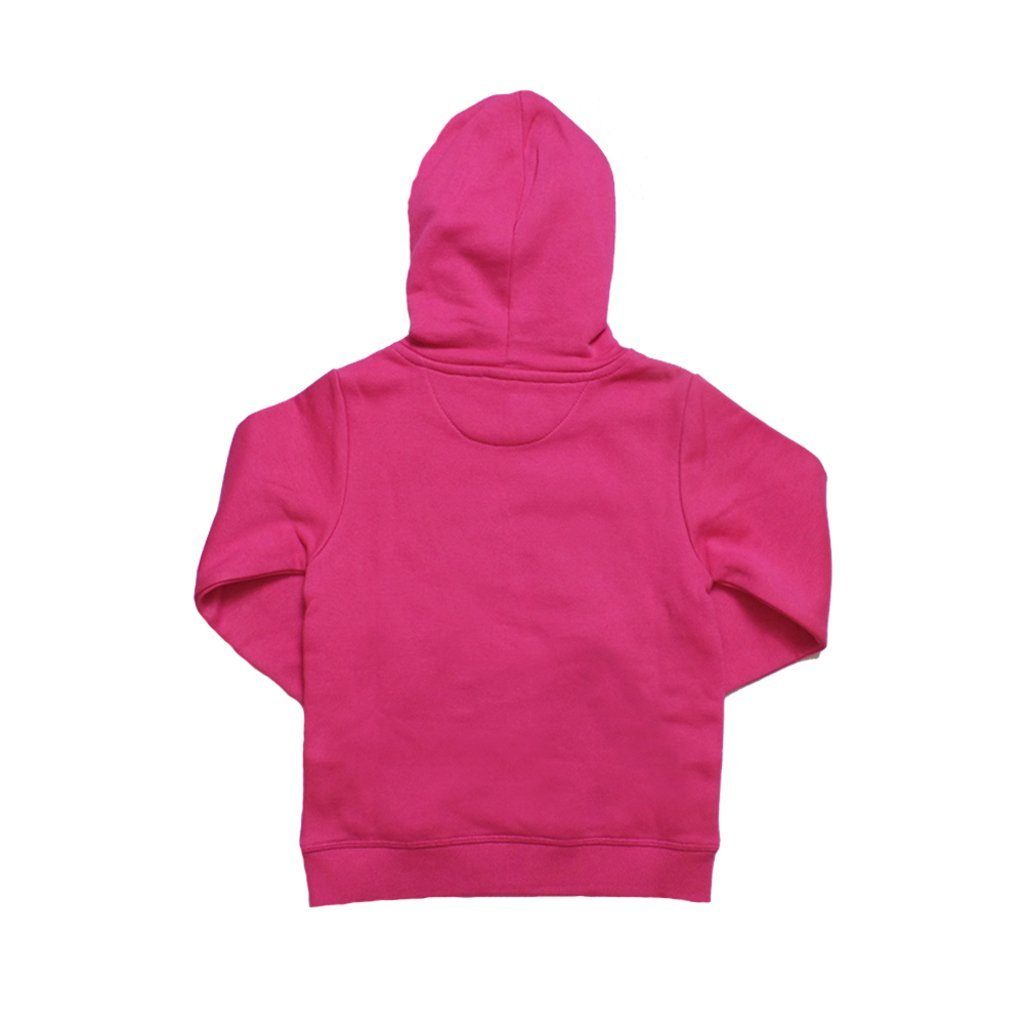 goldmarie Kapuzensweatshirt LOVE PEACE MOIN Kinder Frontprint für pink mit (1-tlg)