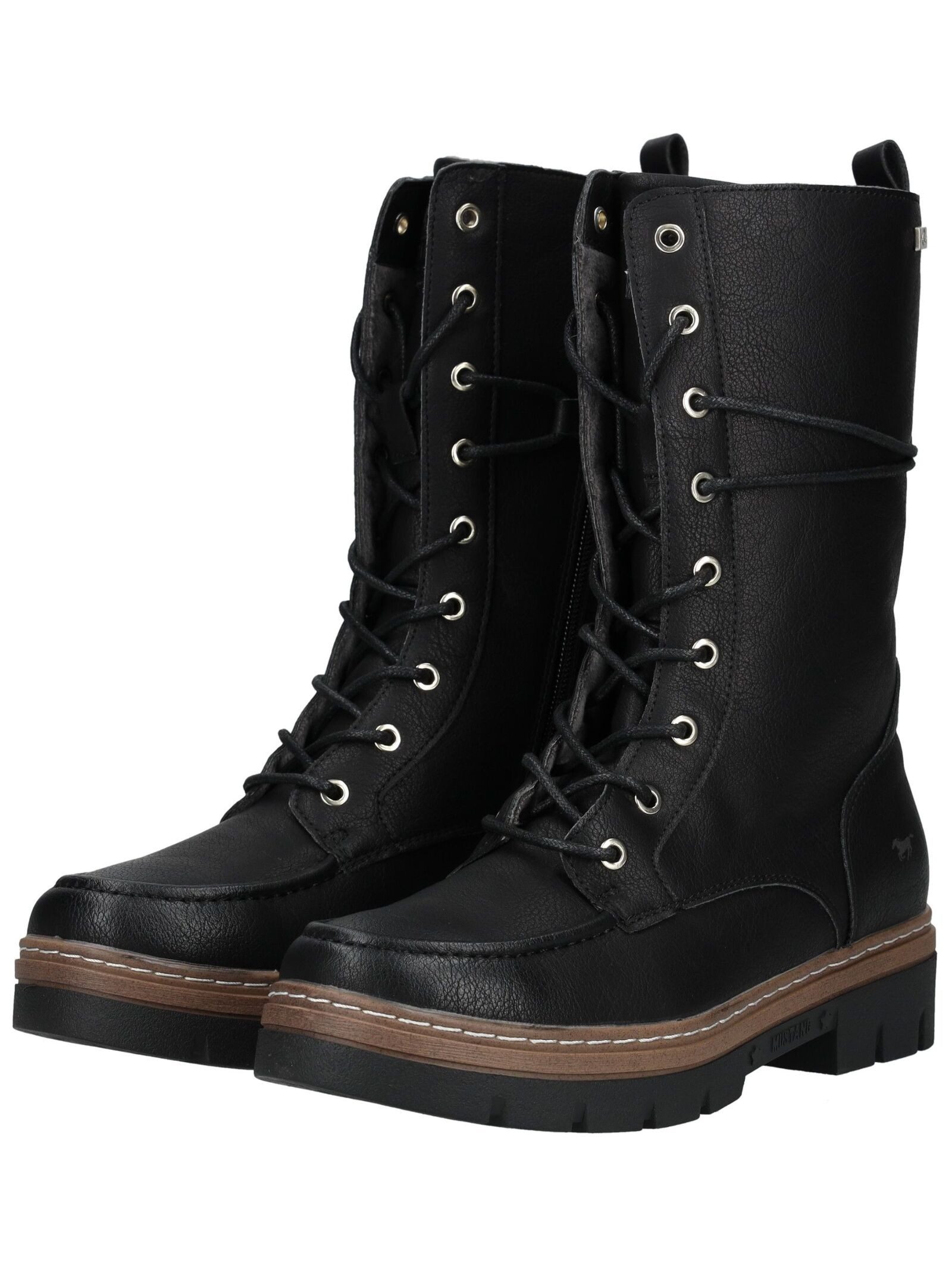 Mustang Shoes Mustang Shoes Stiefel Lederimitat Schnürstiefelette