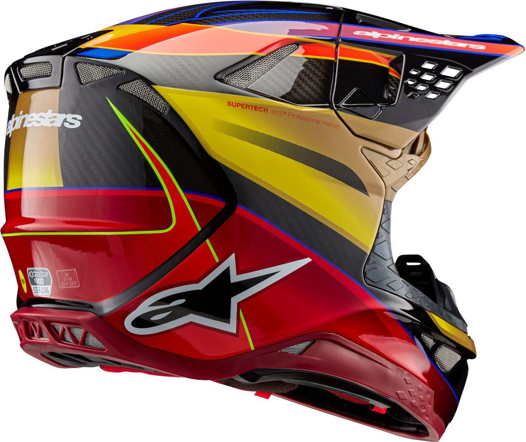 Alpinestars Motocrosshelm Supertech S-M10 Era 2024 Motocross Helm, Notfallsystem-Polsterung (EQRS)