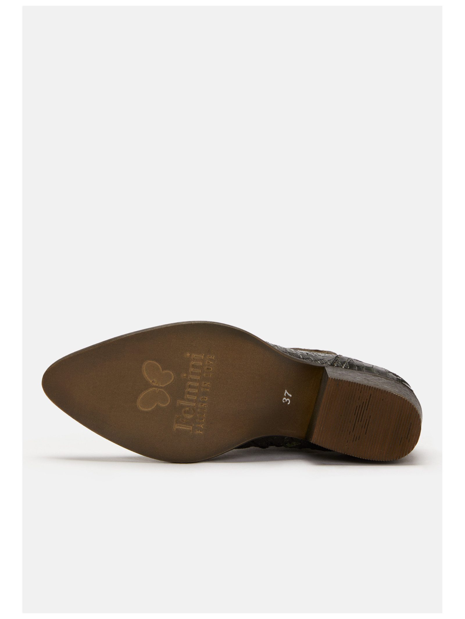 Felmini Stiefelette Leder . Cowboy Stiefelette