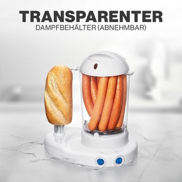 CLATRONIC Hotdog-Maker HDM 3420, für 1-14 Würstchen & bis zu 6 Eiern