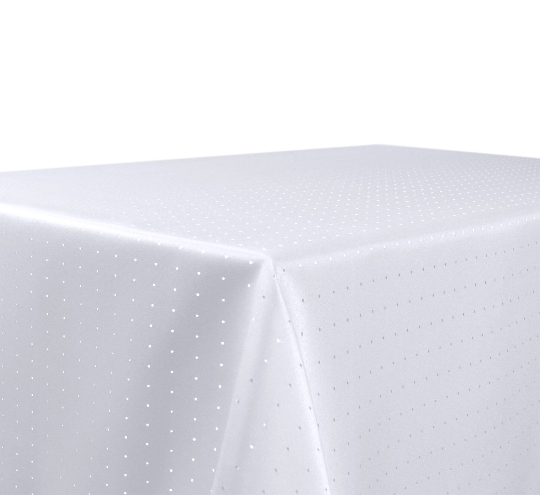 Beautex Tischdecke Damast Punkte bügelfrei fleckenabweisend pflegeleichte Tischwäsche (1-tlg), fleckenabweisend, Lotuseffekt, formstabil, strapazierfähig