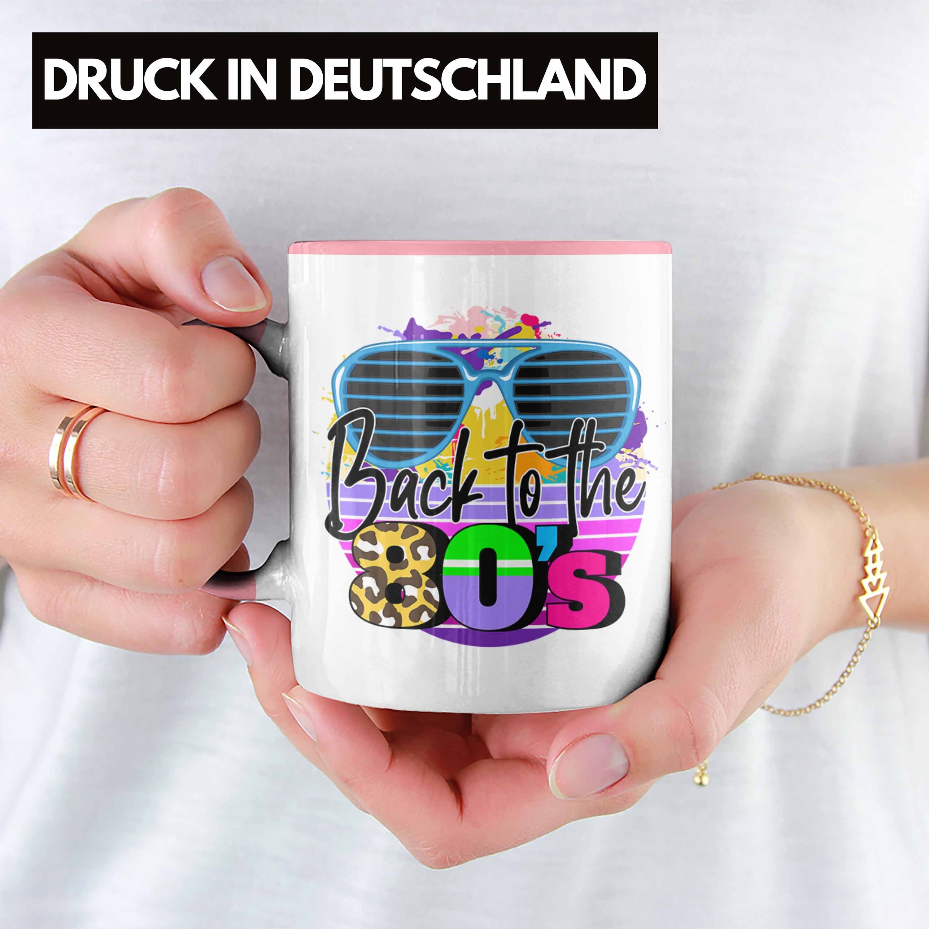 Trendation Tasse Trendation - Rosa 80. 80er Jahre Geschenk Tasse Geschenkdidee Errinerrung Jahre