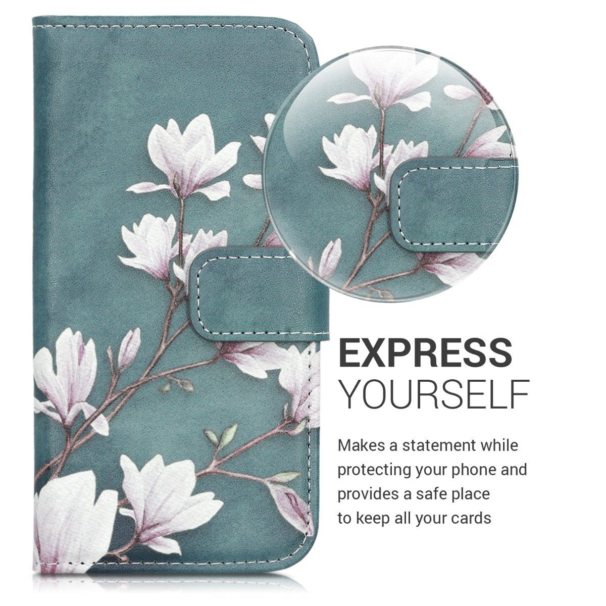 kwmobile Etui Wallet Case für Samsung Galaxy A10, Hülle mit Ständer Kartenfächer - Handyhülle – Bild 2 von 5