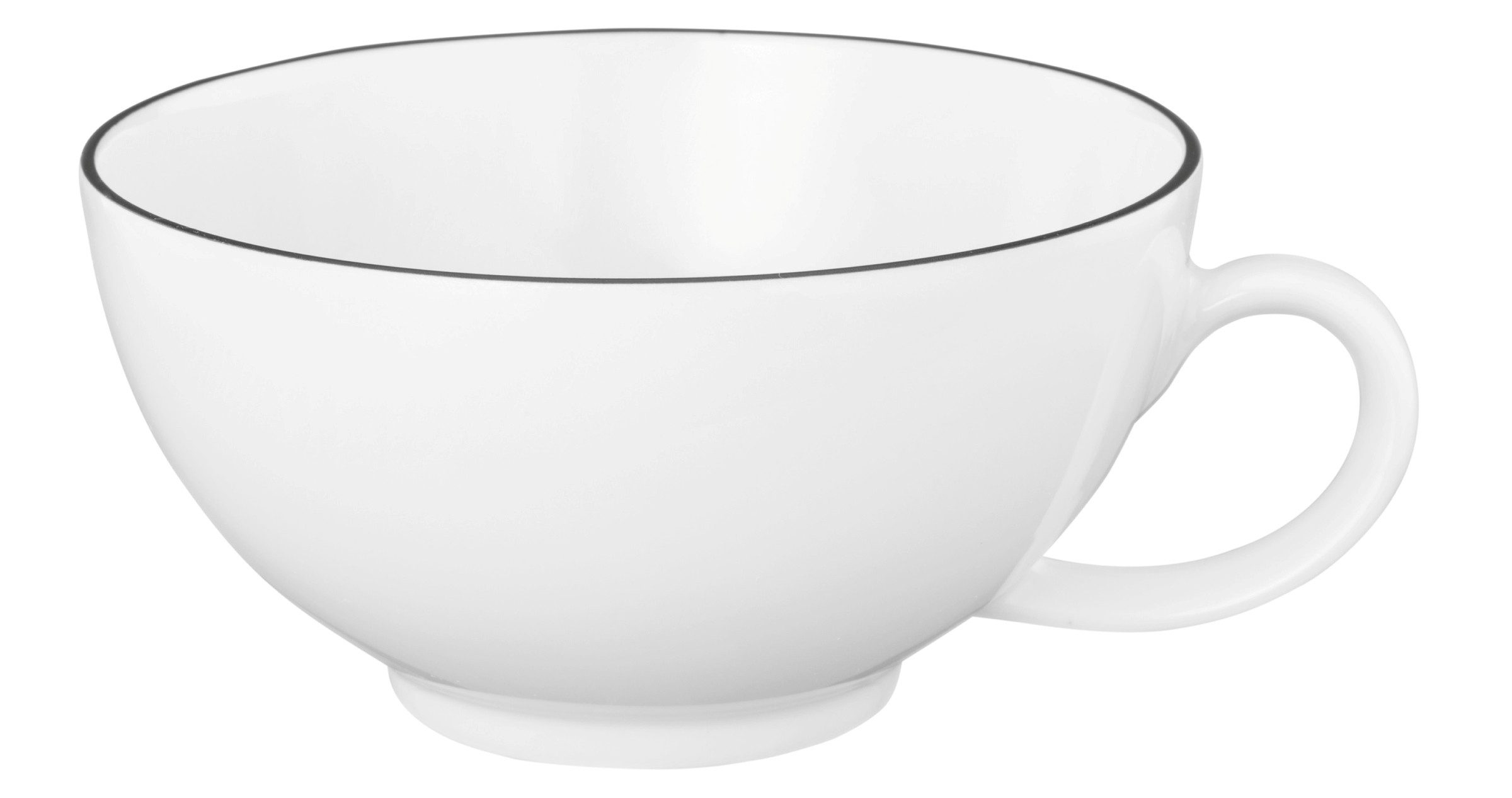 Seltmann Weiden Tasse Lido Black Line, Porzellan, Teeobertasse 0,20 l