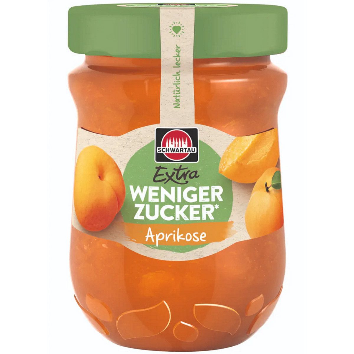 SCHWARTAU Fruchtaufstrich, Schwartau Extra Aprikose Fruchtaufstrich mit Weniger Zucker 300g