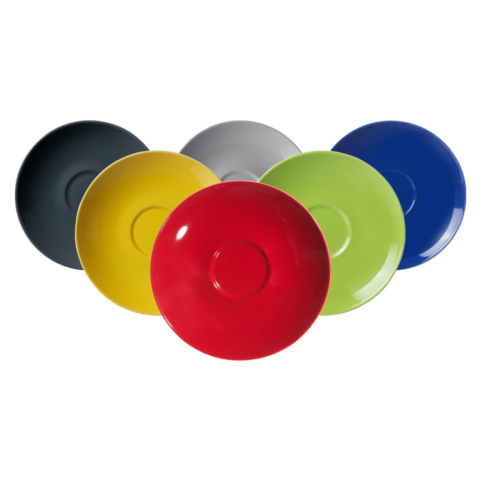 Ritzenhoff & Breker Untertasse Doppio Kaffeeuntertassen ø 16 cm 6er Set, (6 St)