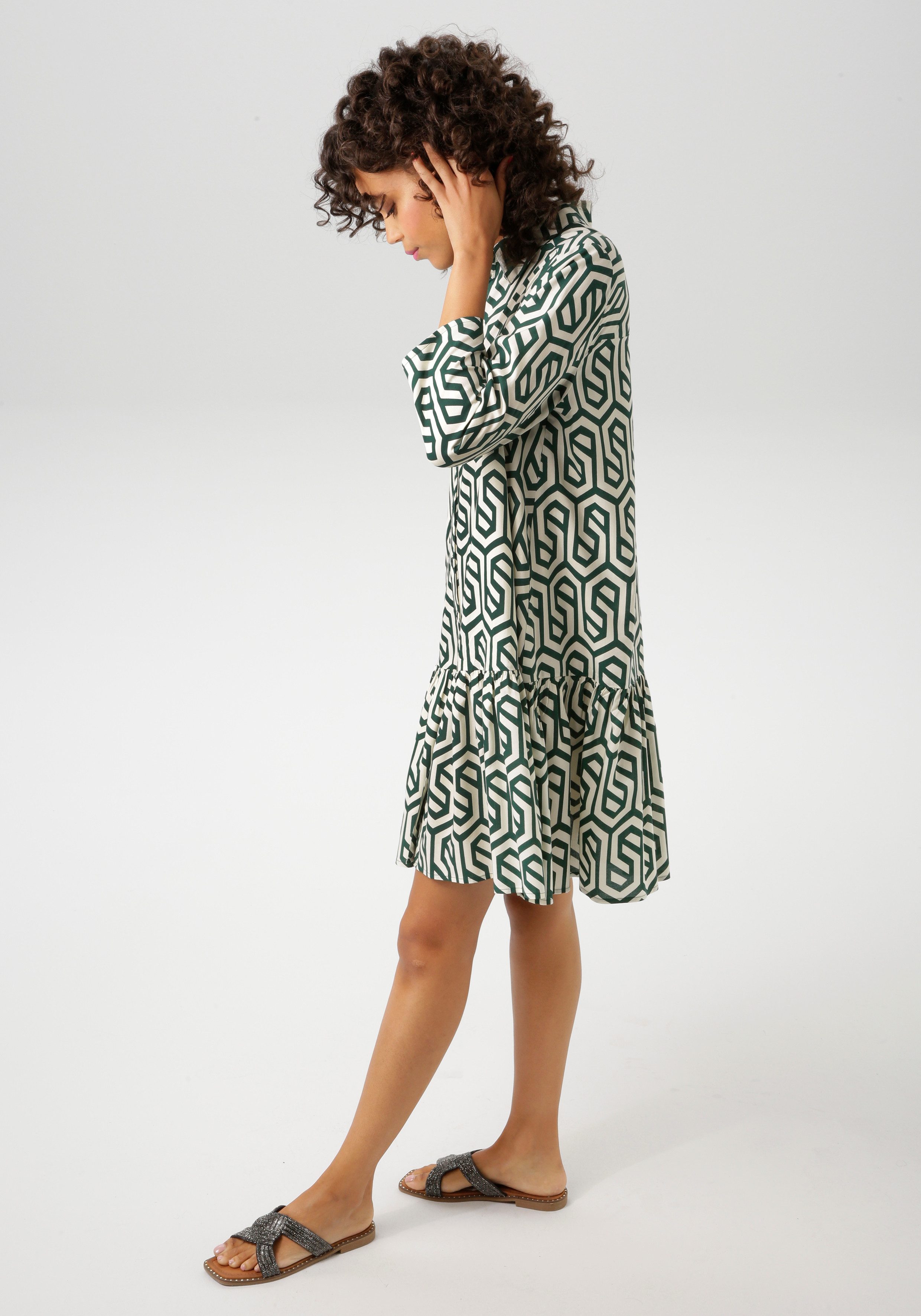Aniston CASUAL Blusenkleid mit grafischem Druck