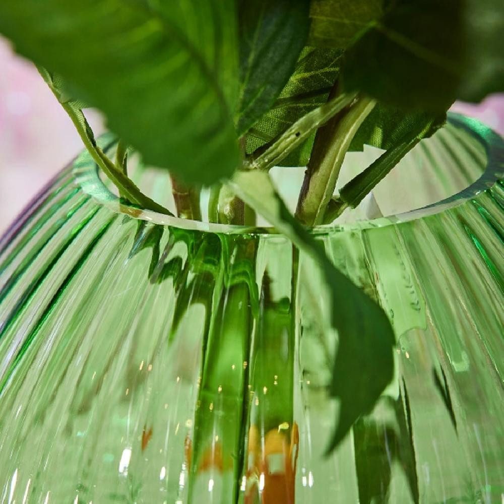 Werner Voß Dekovase Vase Pilz Pilzvase Grün Türkis (24cm)